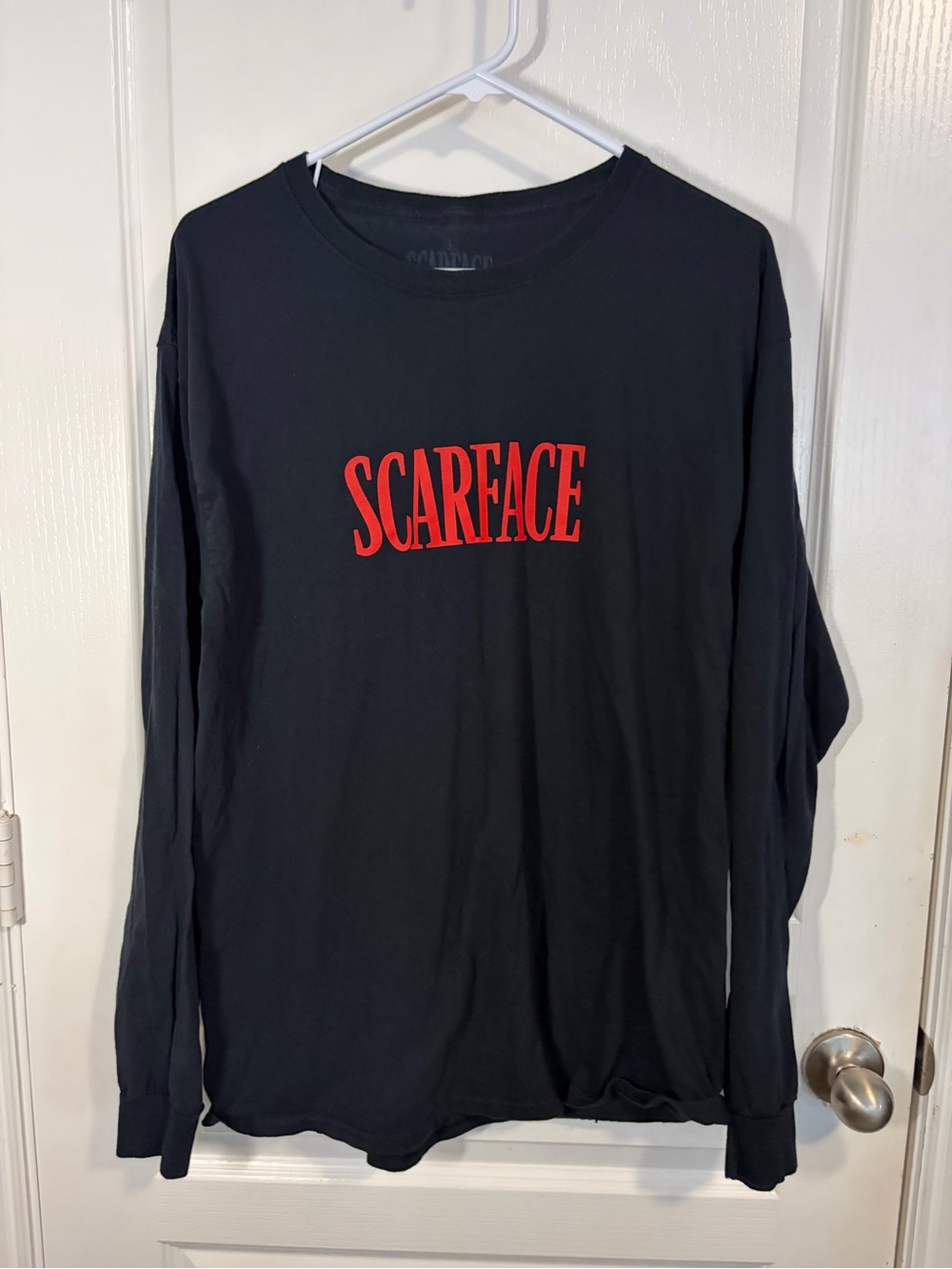 Scarface Graphic Long Sleeve Shirt - Black/Red
